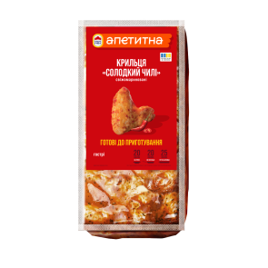 Крильця Солодкий чилі "Апетитна", ~1,3 кг, охолоджені	