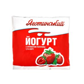Йогурт питний "Яготинське" Полуниця 1,5%, 400 г