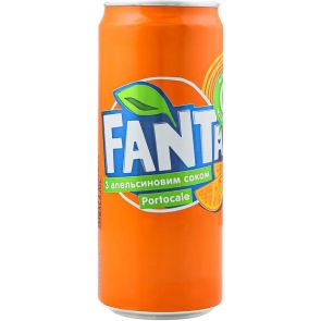 Напій безалкогольний "Fanta" з апельсиновим соком,  0,33 л