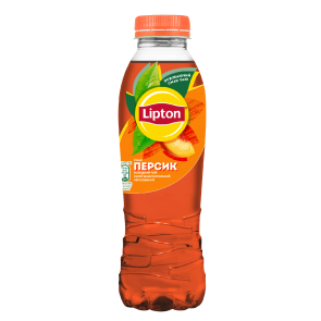 Чай холодний "Lipton" чорний зі смаком персика, 0,5 л