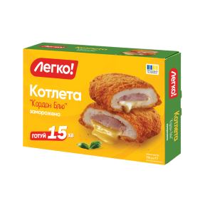 Котлета "Легко" Кордон Блю, 313 г, заморожена