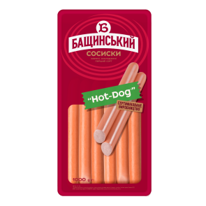 Сосиски "Бащинський" Hot-Dog варено-копчені