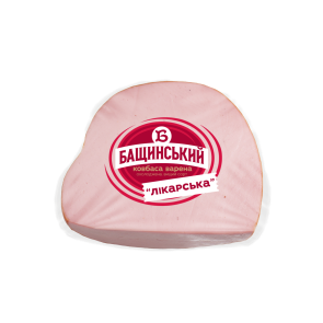Ковбаса "Бащинський" "Лікарська" варена, вищий сорт, ~325 г