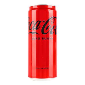 Напій безалкогольний "Coca-Cola" Zero Sugar безкалорійний, 0,33 л, сильногазований 