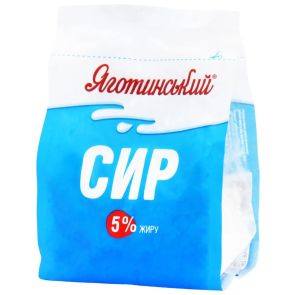 Сир кисломолочний "Яготинське" 5%, 350 г