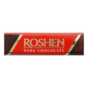 Батончик "Roshen" чорний шоколад з помадно-шоколадною начинкою,43 г