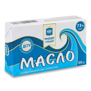 Масло солодковершкове "Молочна гільдія" Селянське 73%, 180 г