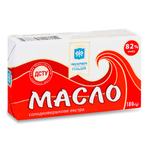Масло солодковершкове "Молочна гільдія" Екстра 82%, 180 г