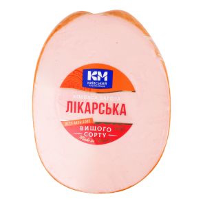 Ковбаса "Київський МК" Лікарська, варена, вищий ґатунок