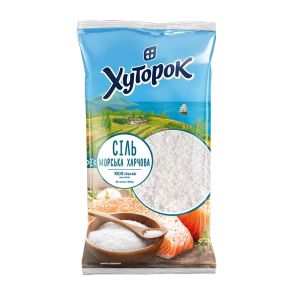 Сіль морська харчова "Хуторок", 1 кг