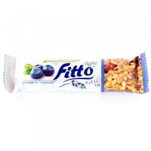 Батончик-мюслі "Fitto light" зі смаком чорниці, 25 г