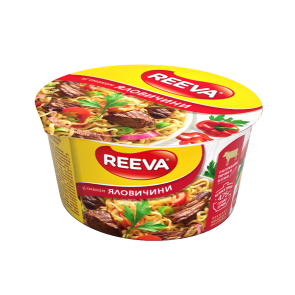 Локшина швидкого приготування "Reeva" зі смаком яловичини, 75 г