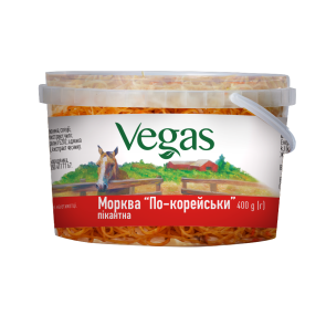 Морква по-корейськи "VEGAS" пікантна, 400 г