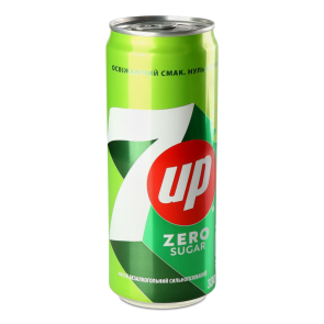 Напій безалкогольний "7 UP" Zero Sugar, 0,33 л