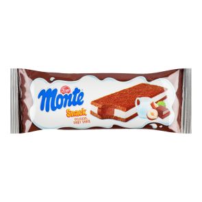 Тістечко бісквітне "Zott" Monte Snack з вершковим наповненням молока, шоколаду та лісових горіхів, 29 г