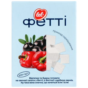 Сир м'який "Lel" Фетті 50%, 200 г