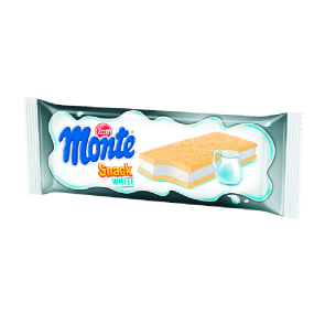 Тістечко бісквітне "Zott" Monte Snack White з вершковим наповненням молока, 29 г