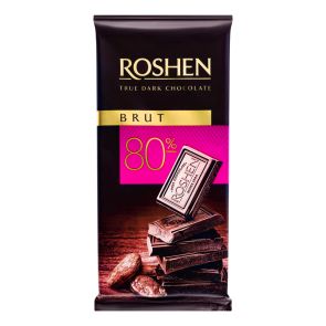 Шоколад чорний "Roshen" Brut 80%, 85 г