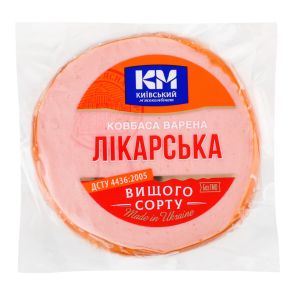 Ковбаса варена "Київський МК" Лікарська, вищий ґатунок