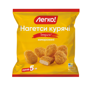 Нагетси курячі "Легко!" "Tempura" заморожені, 400 г