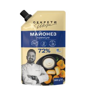 Майонез "Секрети Шефа" Преміум 72%, 300 г