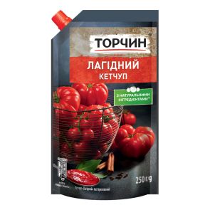 Кетчуп "Торчин" Лагідний, 250 г, пастеризований