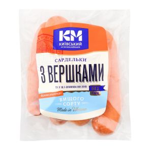 Сардельки "Київський МК" з вершками, вищий сорт