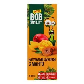 Цукерки натуральні "Bob Snail" манго, 30 г