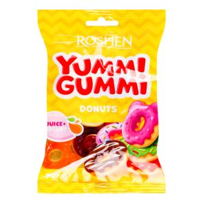 Цукерки желейні "Roshen" Yummi Gummi Donuts, 70 г 
