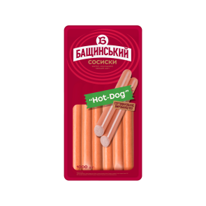 Сосиски "Бащинський" Hot-Dog варено-копчені