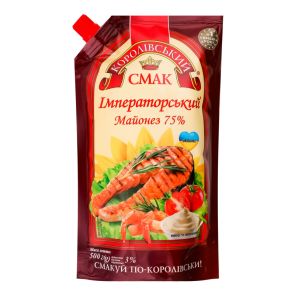 Майонез "Королівський смак" Імператорський 75%, 500 г