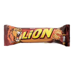 Батончик шоколадний "Lion" з карамеллю, 42 г