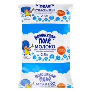Молоко ультрапастеризоване "Волошкове поле" 2,5%, 900 г