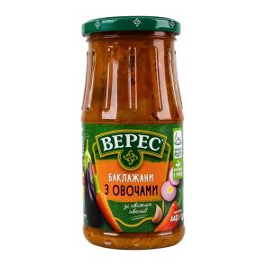 Баклажани "Верес" з овочами смажені стерилізовані, 440 г