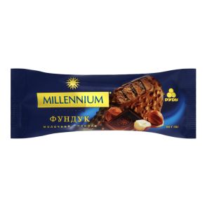 Морозиво "Рудь" Millennium, фундук молочний шоколад, 80 г