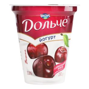 Йогурт "Дольче" Вишня 3,2%, 280 г