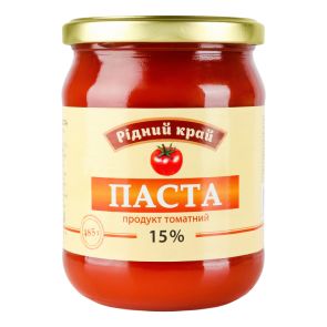 Паста томатна "Рідний край" 15%, 485 г