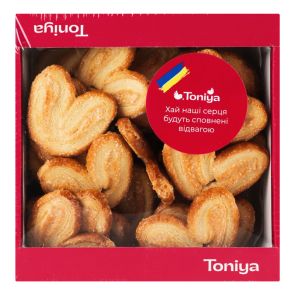 Печиво листове "Toniya" Вушка, 300 г