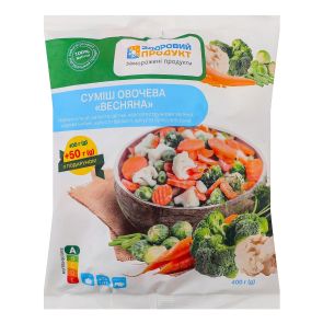 Суміш овочева "Здоровий продукт" Весняна, заморожена, 400 г