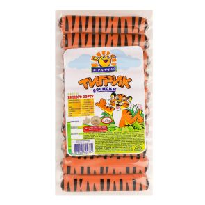 Сосиски "Ятрань" Тигрик варені, вищий сорт, 385 г 