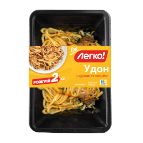 Удон "Легко" з куркою та овочами охолоджений, 300 г