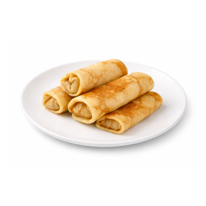 Млинці з шинкою та сиром смажені