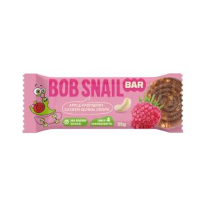 Батончик "Bob Snail" яблуко-малина-кеш’ю-кріспи-кіноа, 35 г