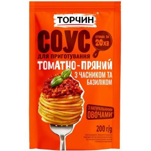 Соус "Торчин" Овочево-томатний з часником та базиліком, 200 г