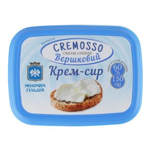 Крем-сир "Молочна Гільдія" Cremosso вершковий 60%, 150 г