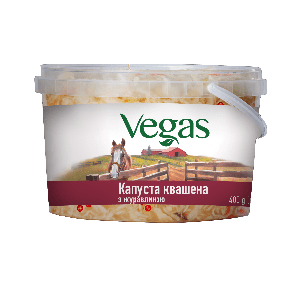 Капуста квашена з журавлиною "VEGAS", 400 г