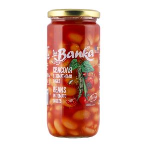 Квасоля "The Banka" в томатному соусі стерилізована, 500 г