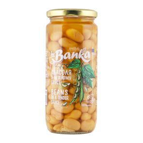 Квасоля "The Banka" в ніжному соусі стерилізована, 500 г
