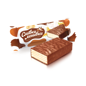 Цукерки вафельні "Roshen" Сливки-Ленивки