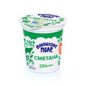 Сметана "Волошкове Поле" 20%, 300 г